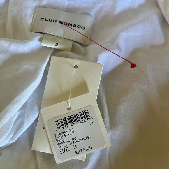 CLUB MONACO- NEW-Linen blazer - Picture 5 of 7